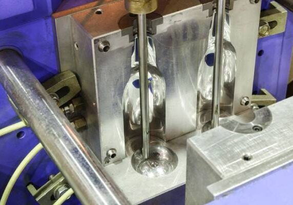A machine is shown with some metal parts.